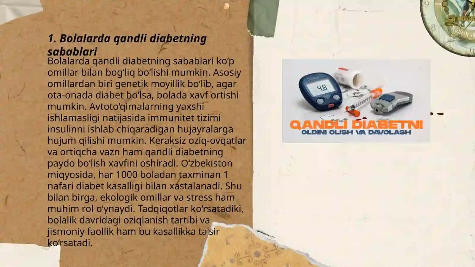 Bolalarda qandli diabet kasalliklari va ularni davolash 3