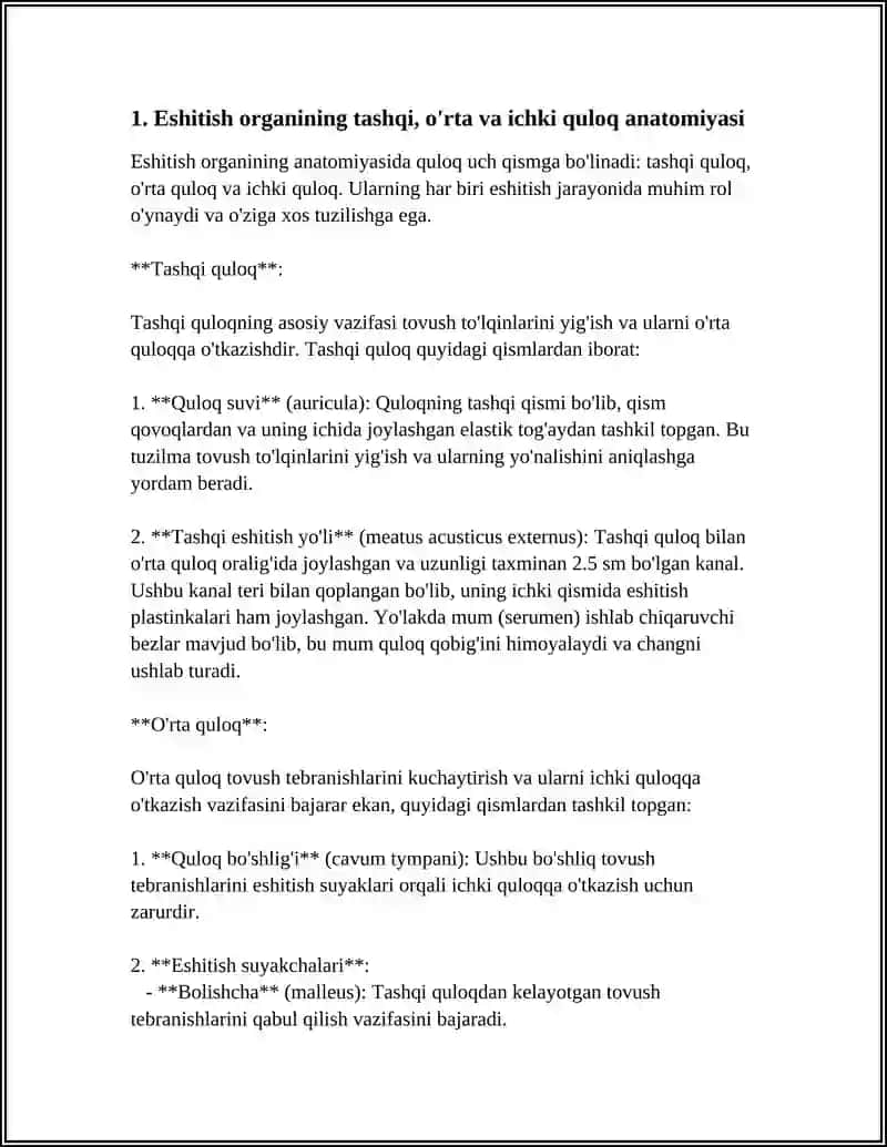 SEZGI A'ZOLARI.ESHITISH VA MUVOZANAT A'ZOLARI 3