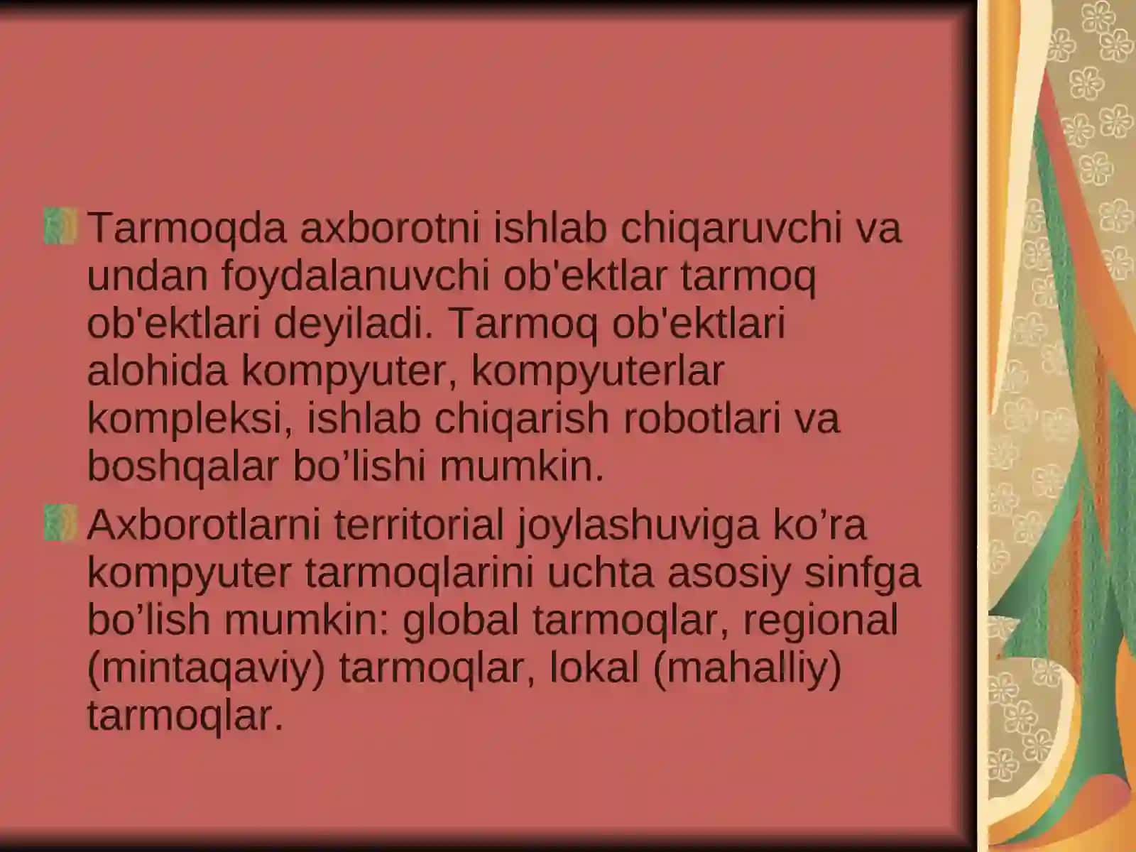 Lokal va global kompyuter tarmoqlari 3