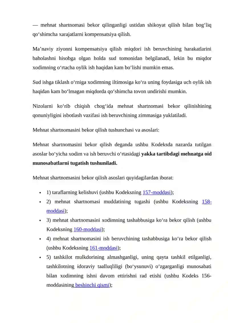 MEHNAT SHARTNOMASINI QONUNGA XILOF RAVISHDA BEKOR QILISHNING HUQUQIY OQIBATLARI 3