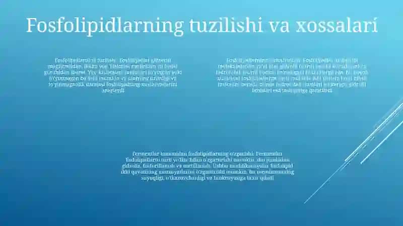 Fosfolipidlar.Litsetinlar Va Kefalinlar. Fermentlar TaʼSirida OʻZgarishi 3