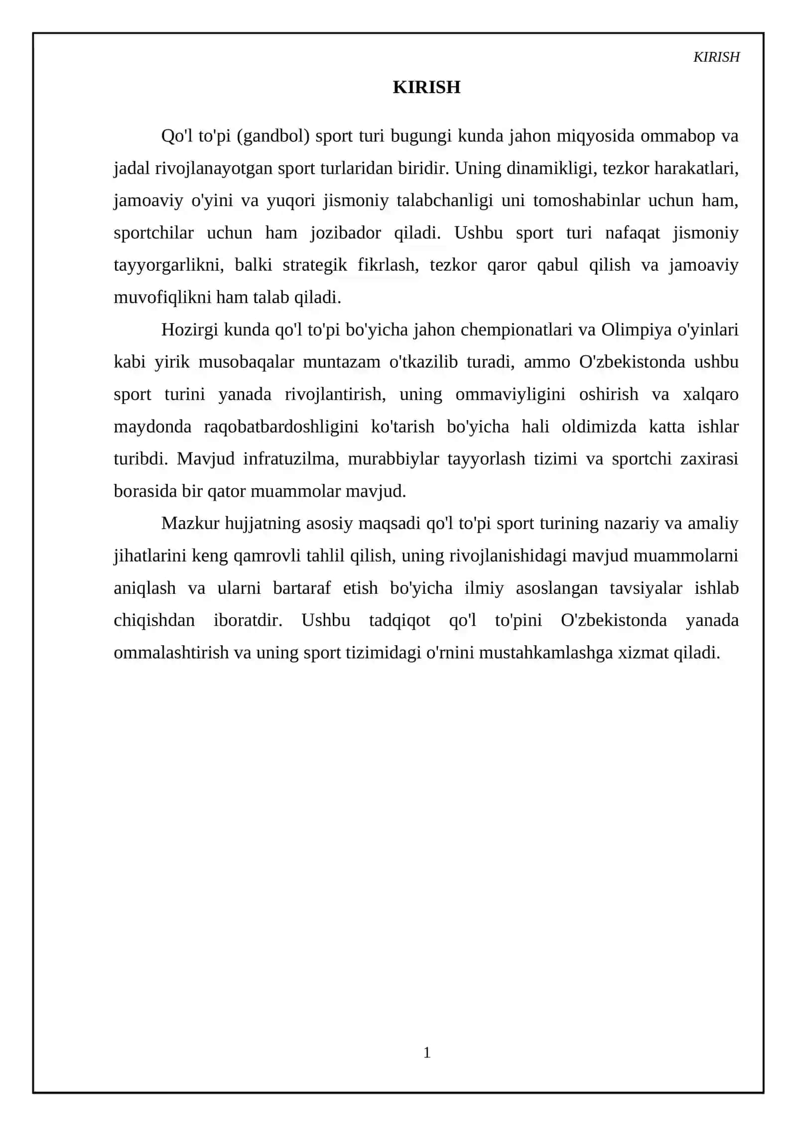 Gandbol sport turi haqida 3