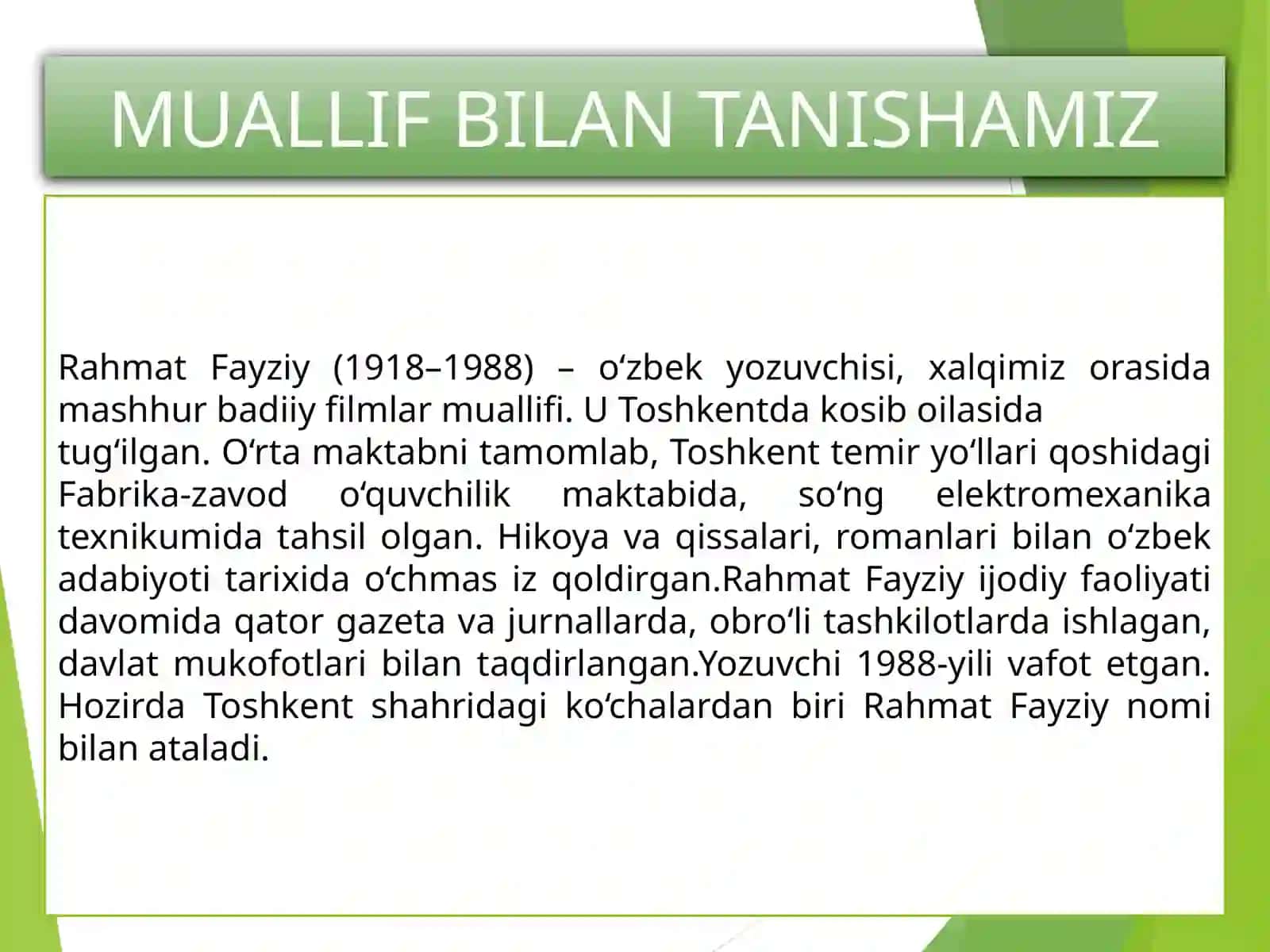 Rahmat Fayziy Hazrati Inson 3