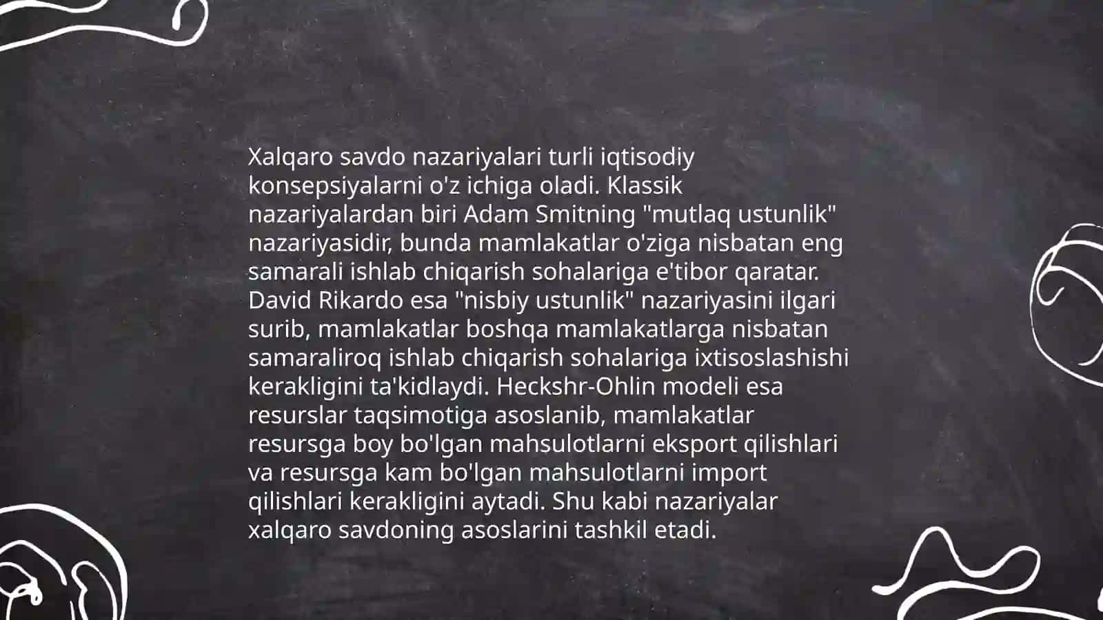 Xalqaro Savdo Nazariyalari 3