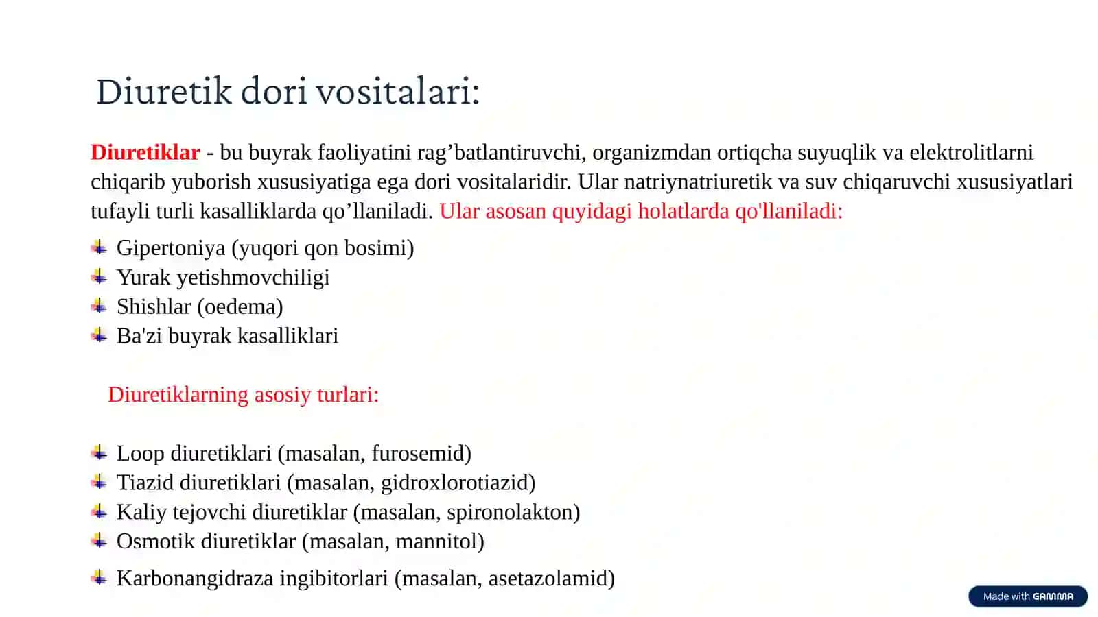 Diuretik dori vositalari 3