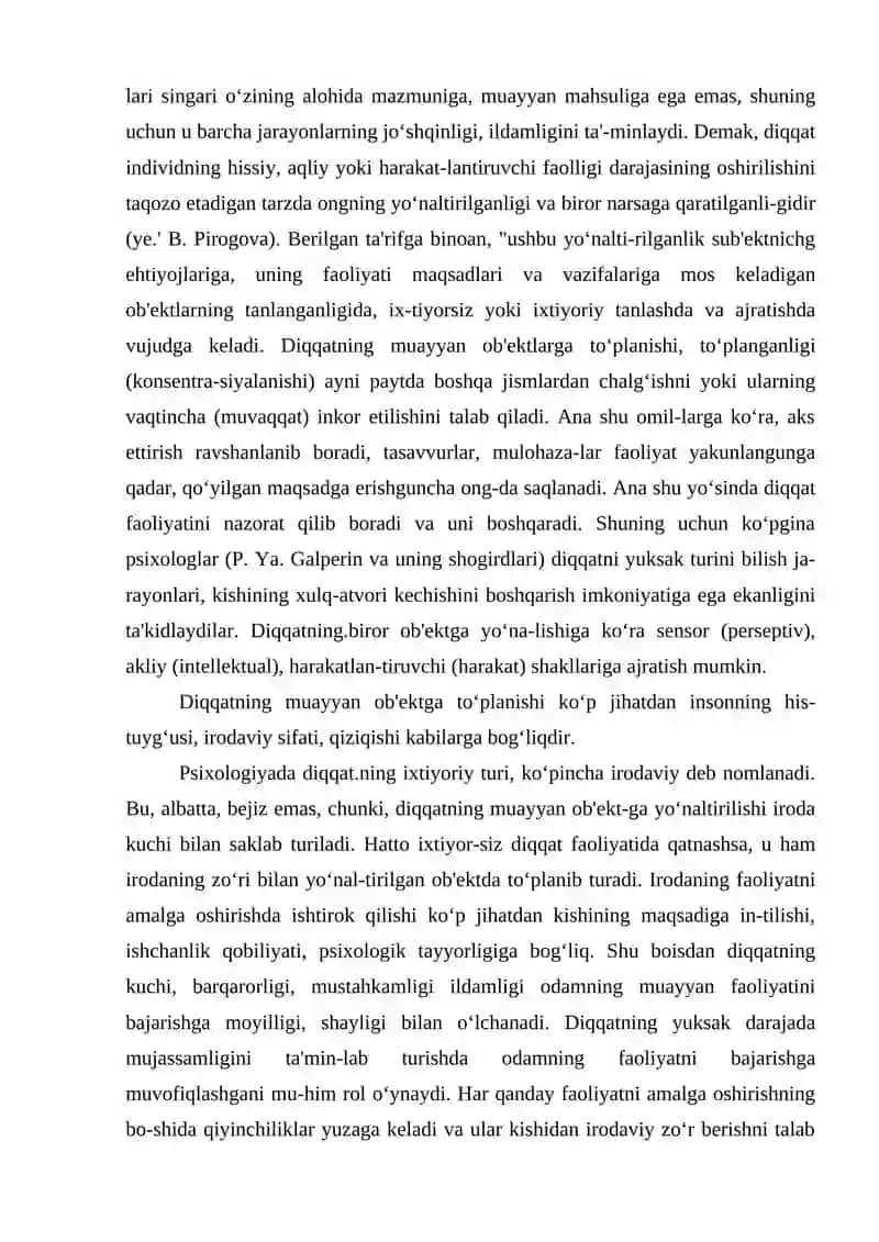 Diqqat to‘g‘risida umumiy tushuncha 3