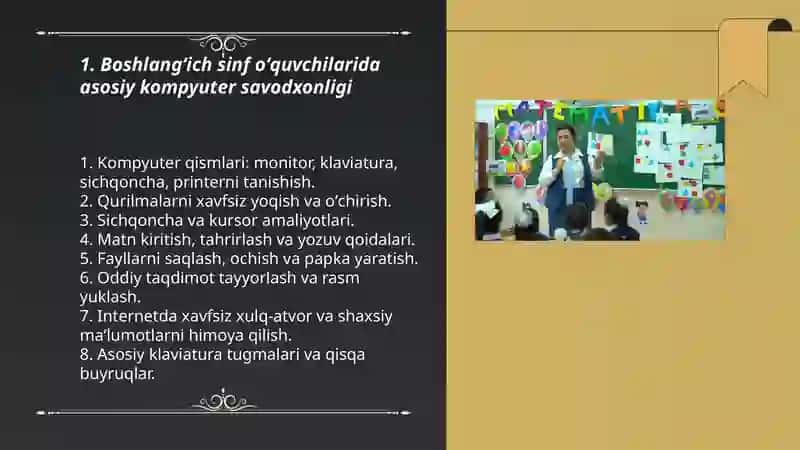 Boshlangʻich taʼlim oʻquvchilarida raqamli savodxonlik galiyev 3