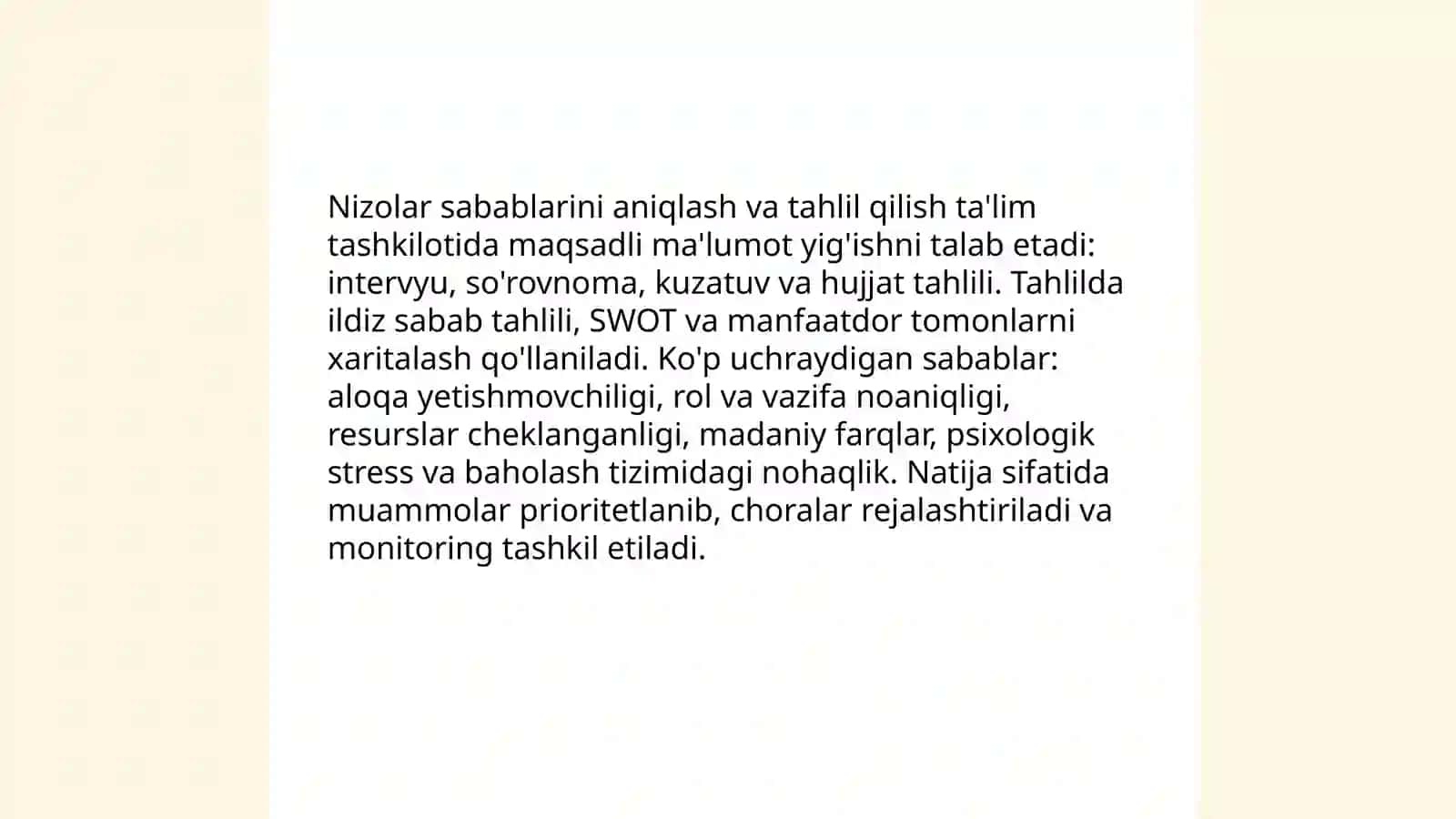 Ta'lim tashkilotida nizolarni boshqarish 3