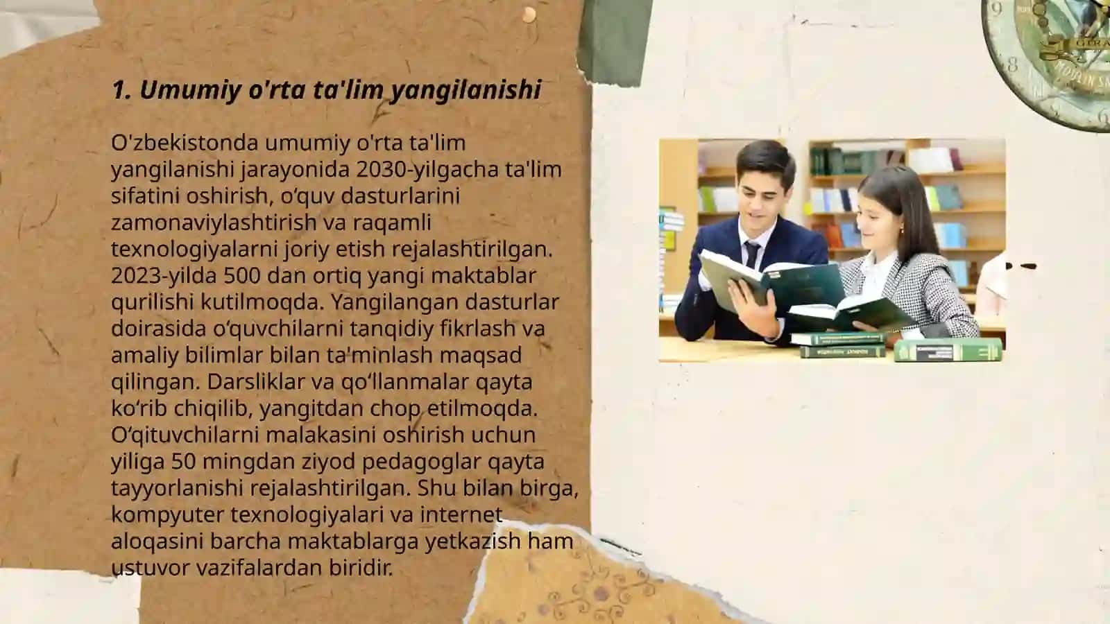Ta'lim sohasida amalga oshirilgan islohotlar 3
