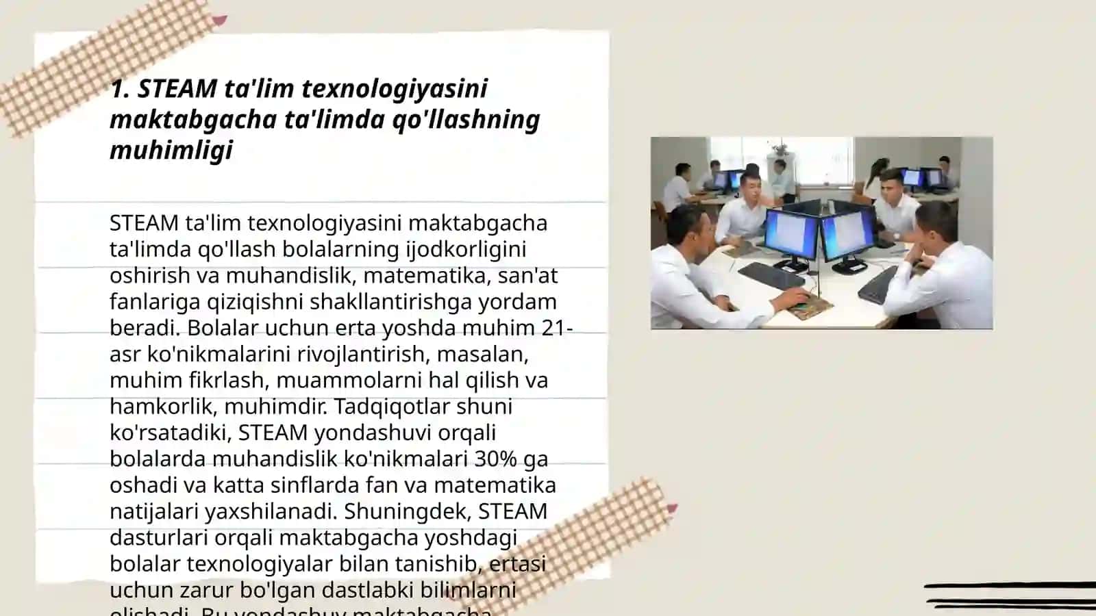 STEAM ta'lim texnologiyasini maktabgacha ta'limda qo'llashning muhimligi 3