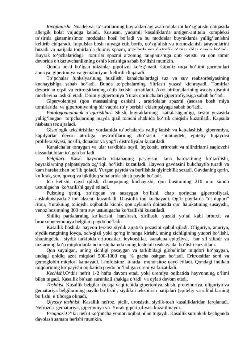 Siydik ayirish tizimining kasalliklari 3