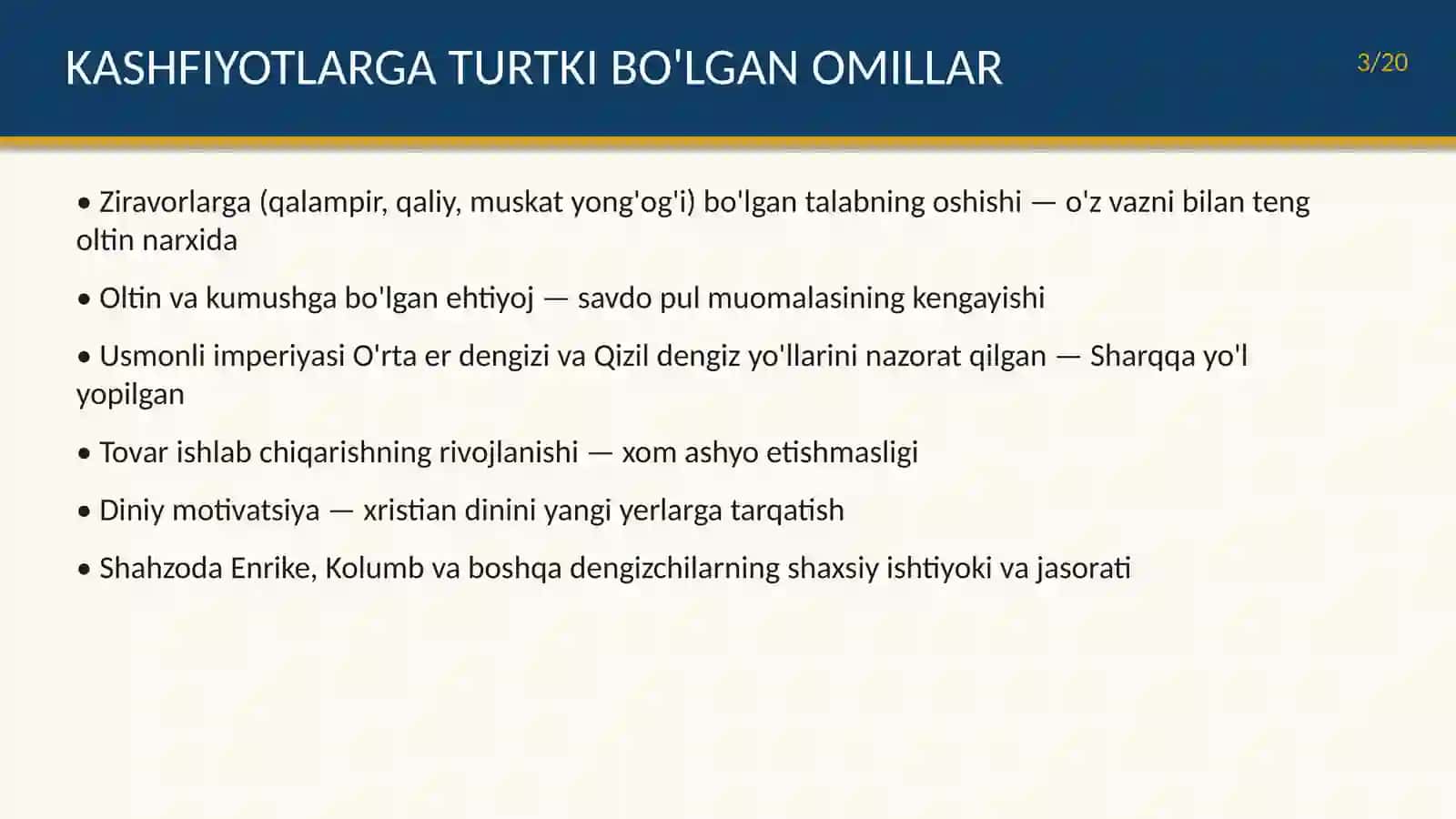 Buyuk geografik kashfiyotlar va uning fanga ta'siri 3