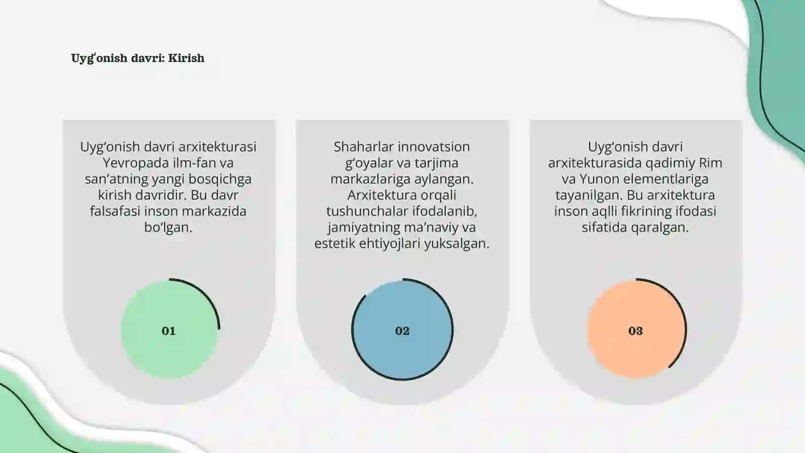 Uygʼonish davri arxitekturasining asosiy shaharlari falsafasi 3