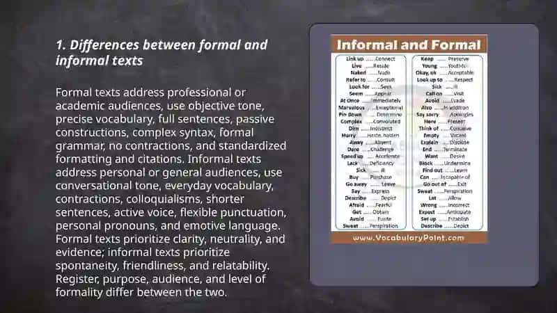 Formal, informal texs 3
