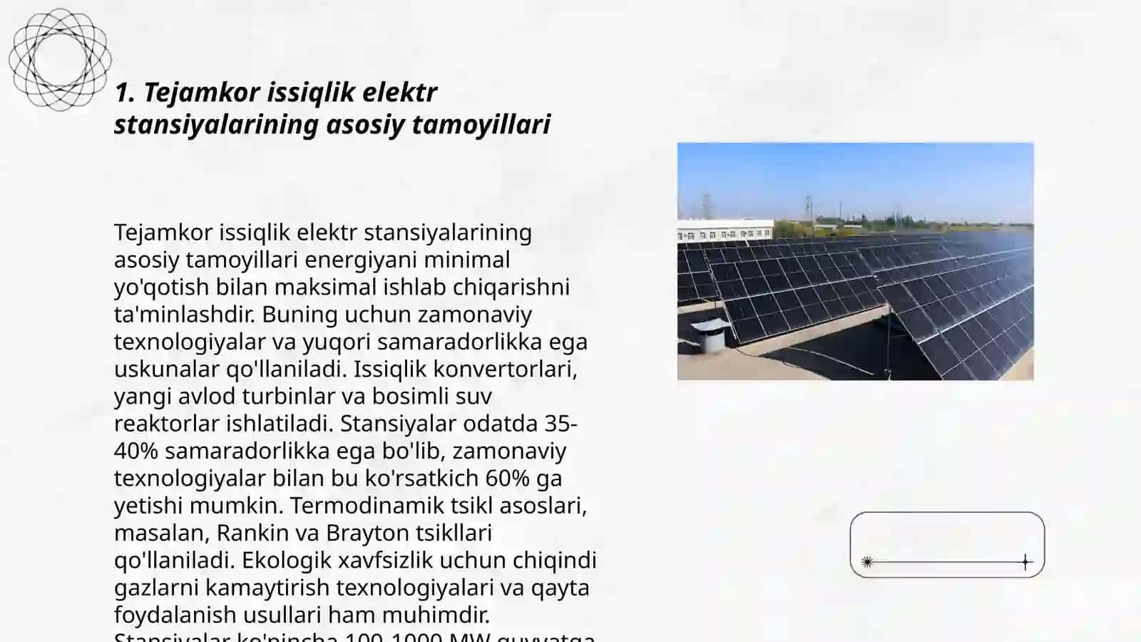 Tejamkor issiqlik elektr stansiyalari 3