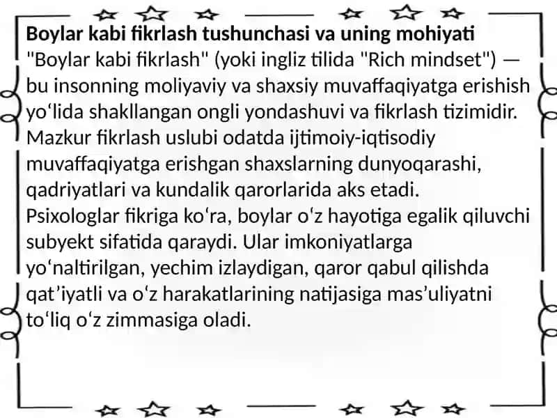 Boylar kabi fikrlash tushunchasi va uning mohiyati 3