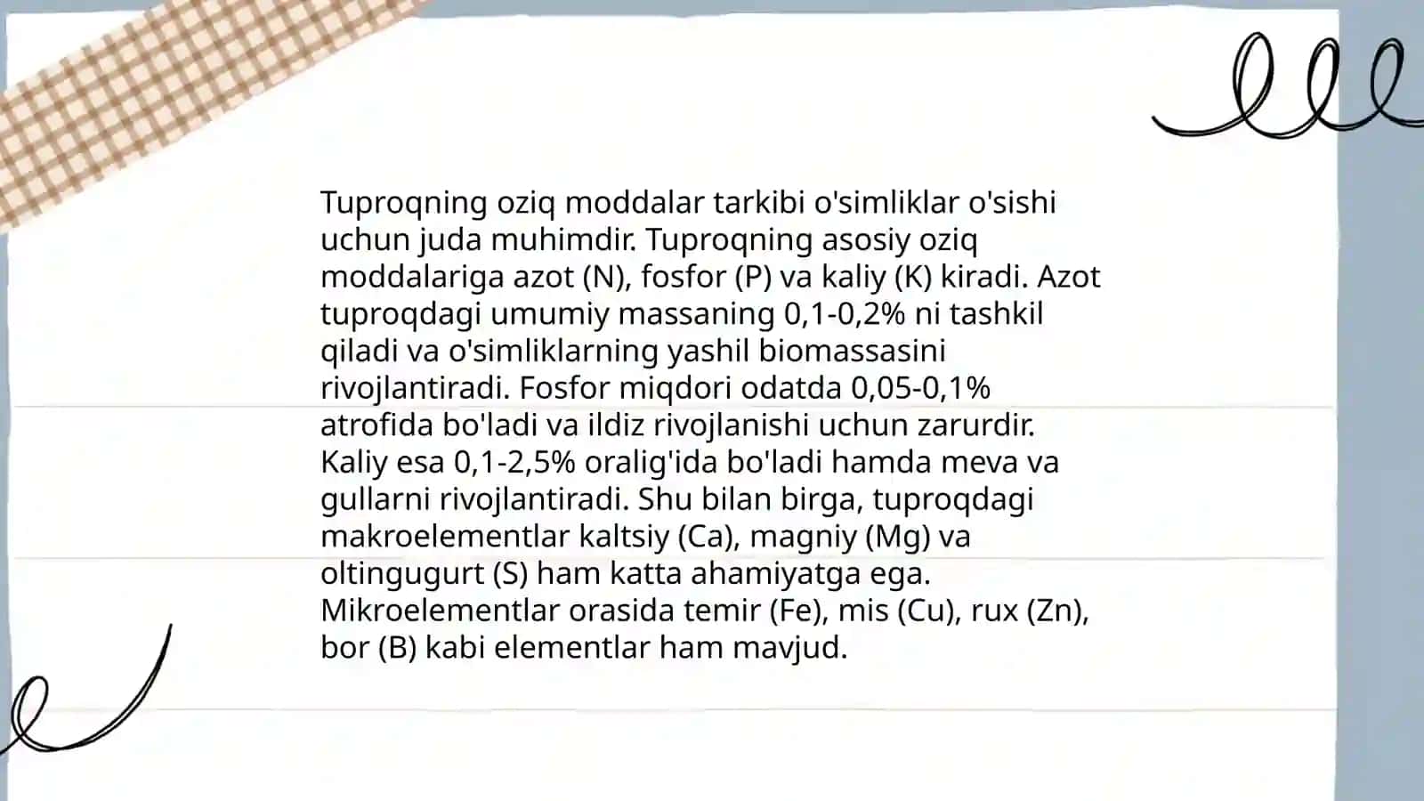 Tuproqni unumdorligi va madaniyligi 3