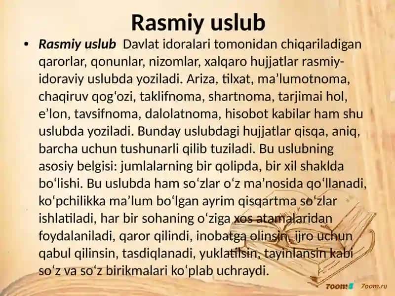 Rasmiy uslub 3