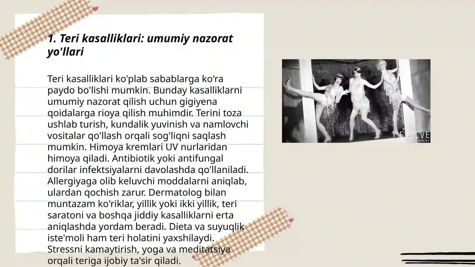Teri kasalliklarida bemor bolalarni (EKD, bichilish, issiqlik, soxta furunkulyoz, pufakcha) nazorat qilish va parvarishlash 3