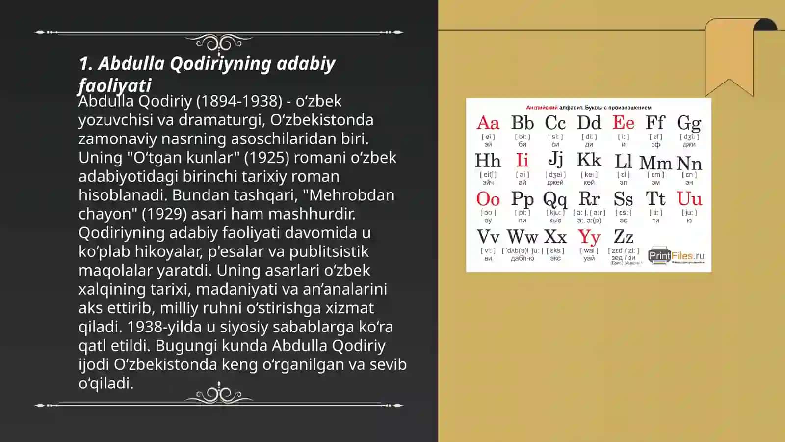 Abdulla Qodiriy va Choʻlpon ijodiy manbalari 3