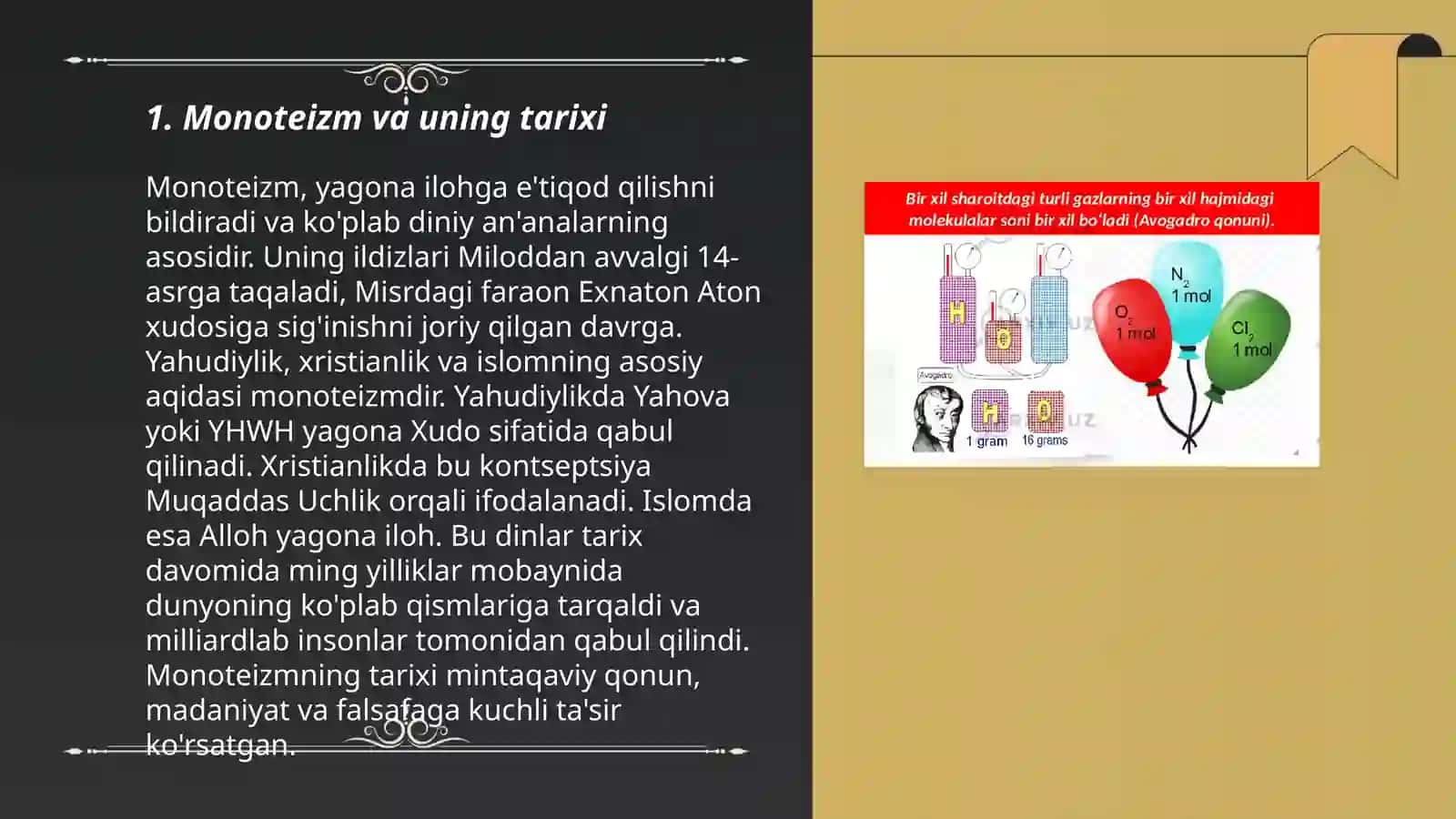 Monoteizim va polotoizim 3