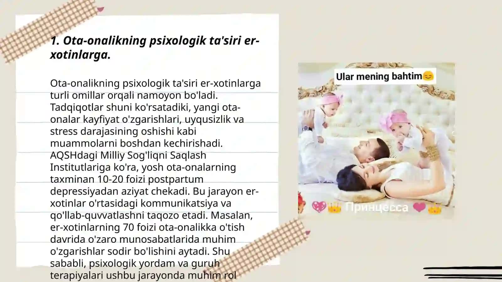 Ota-onalik er-xotinlarga ta'sir qilishi 3