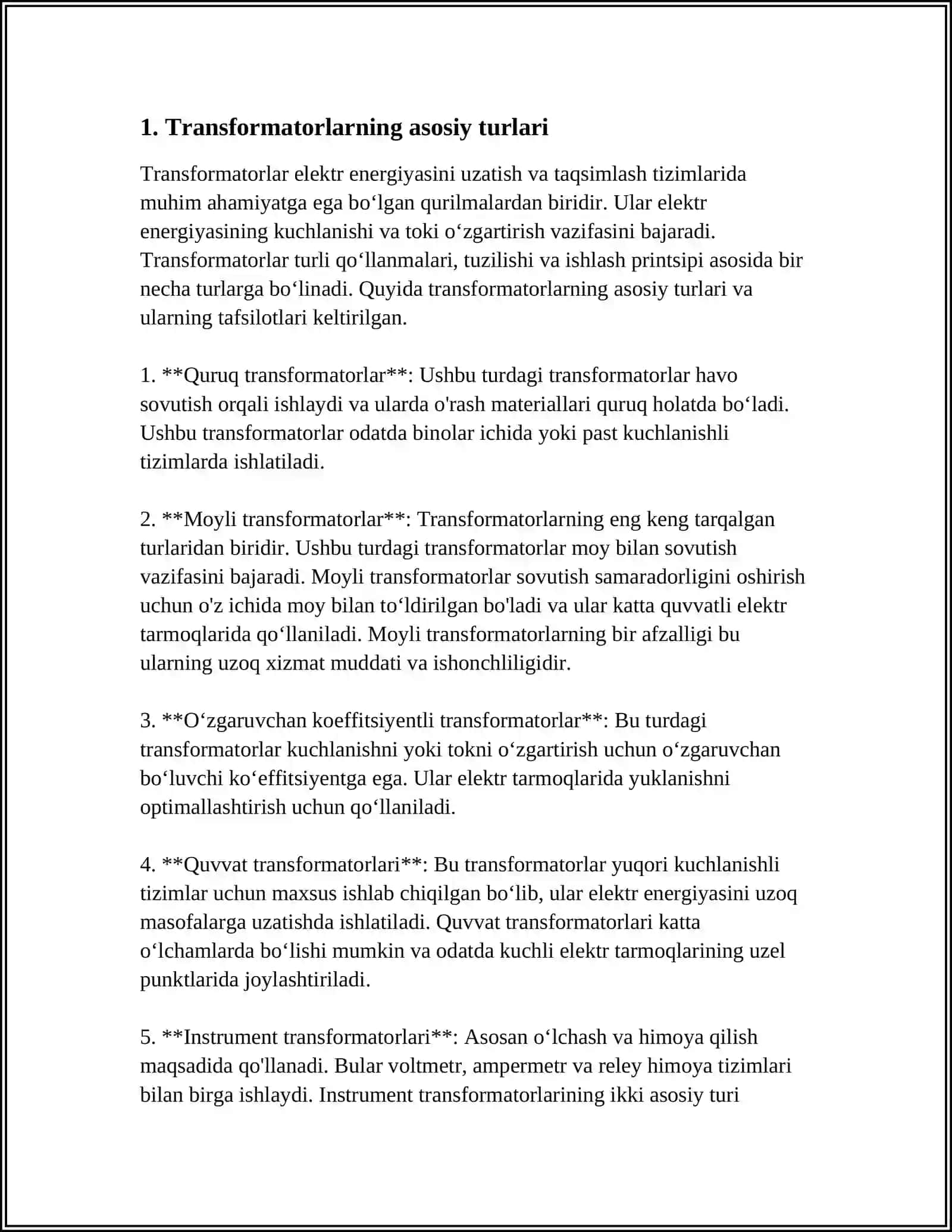 PAYVANDLASH TRANSFORMATORLARI 3