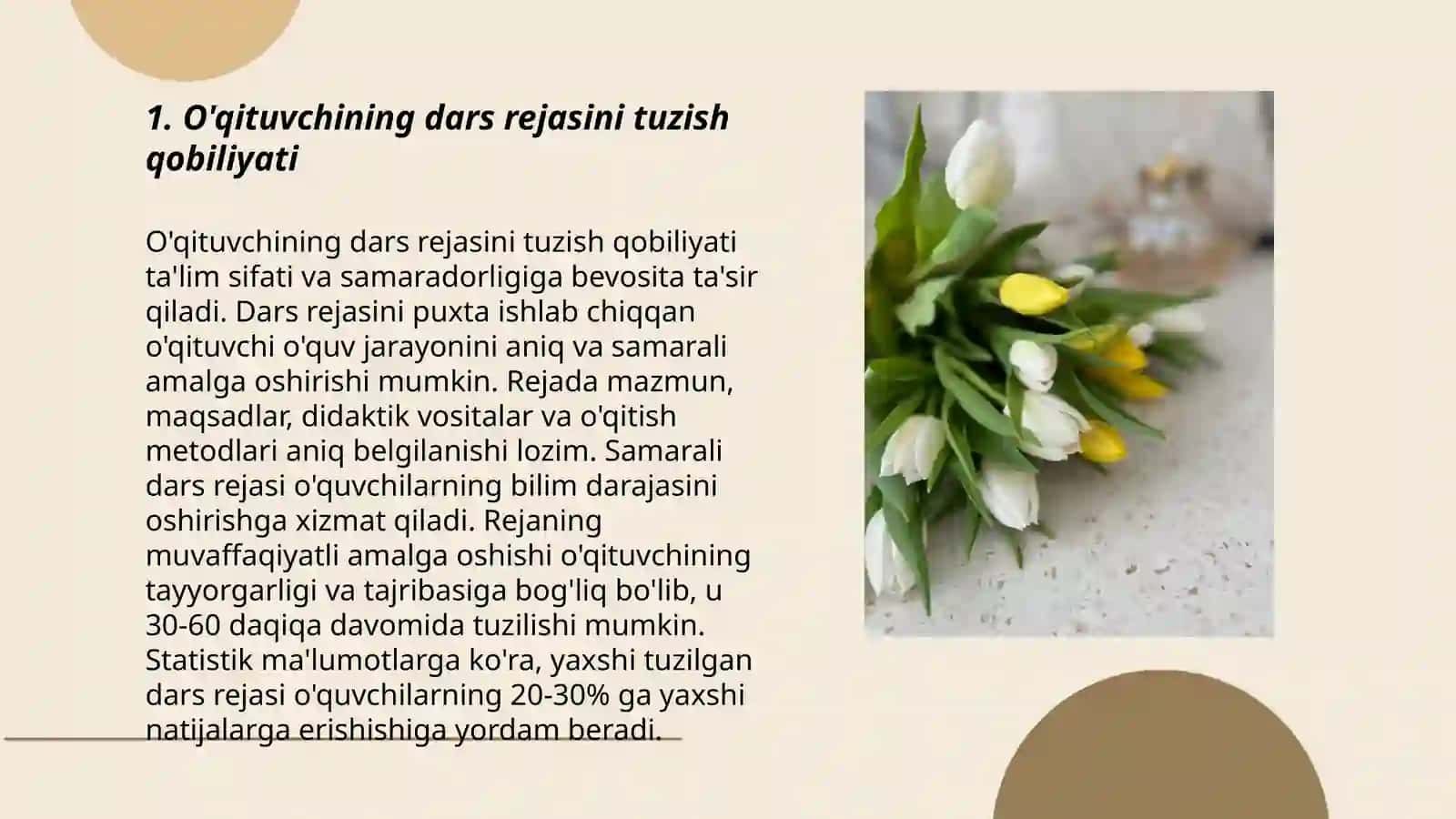 O’qtuvchining tashkilotchilik qobilyati 3