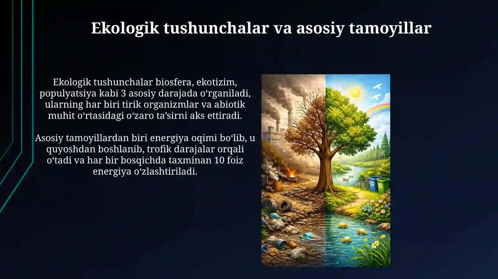 Muxit-ekologik tushuncha. Muxitning faktorlari. Odam ekologiyasi 3