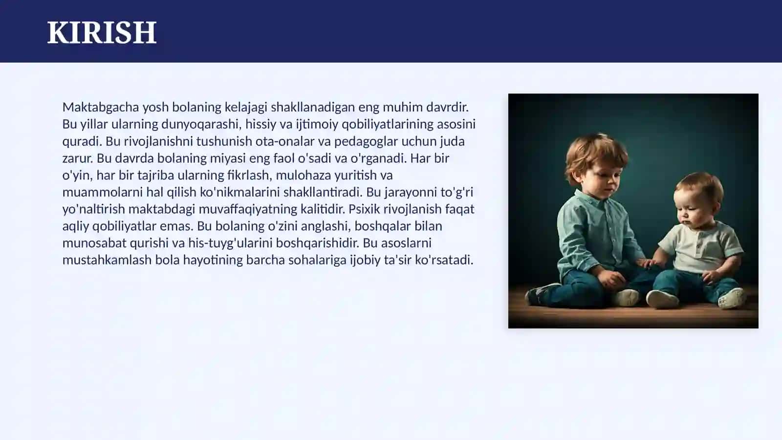 MAKTABGACHA YOSHDAGI BOLALAR PSIXIK RIVOJLANISHI 3
