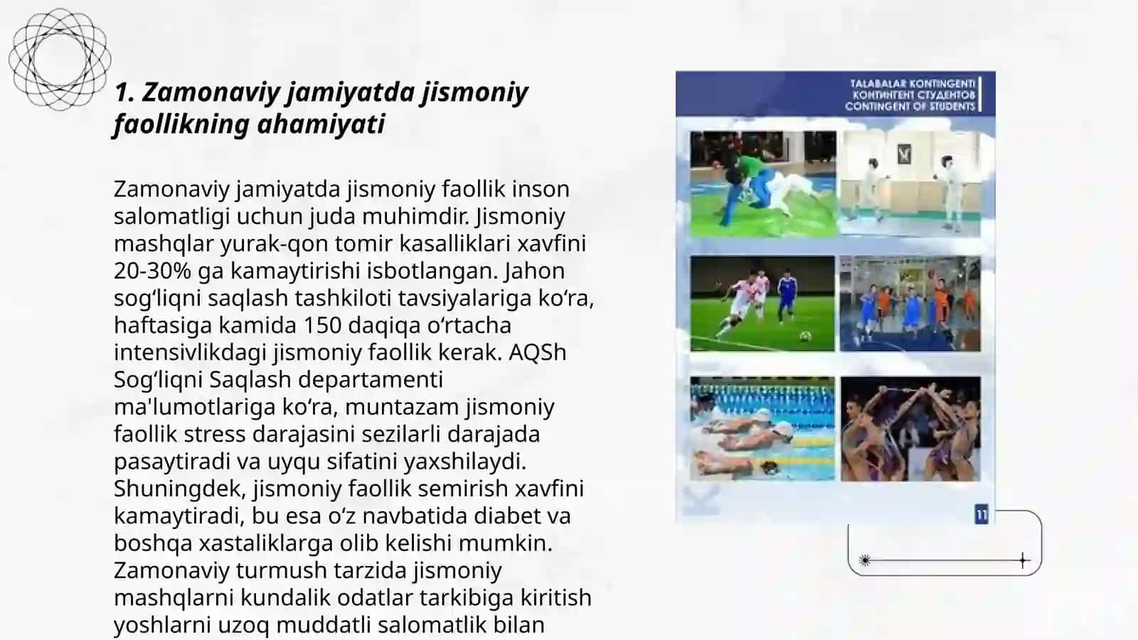 Zamonaviy jamiyat va jismoniy tarbiyaga bolgan ehtiyoj 3