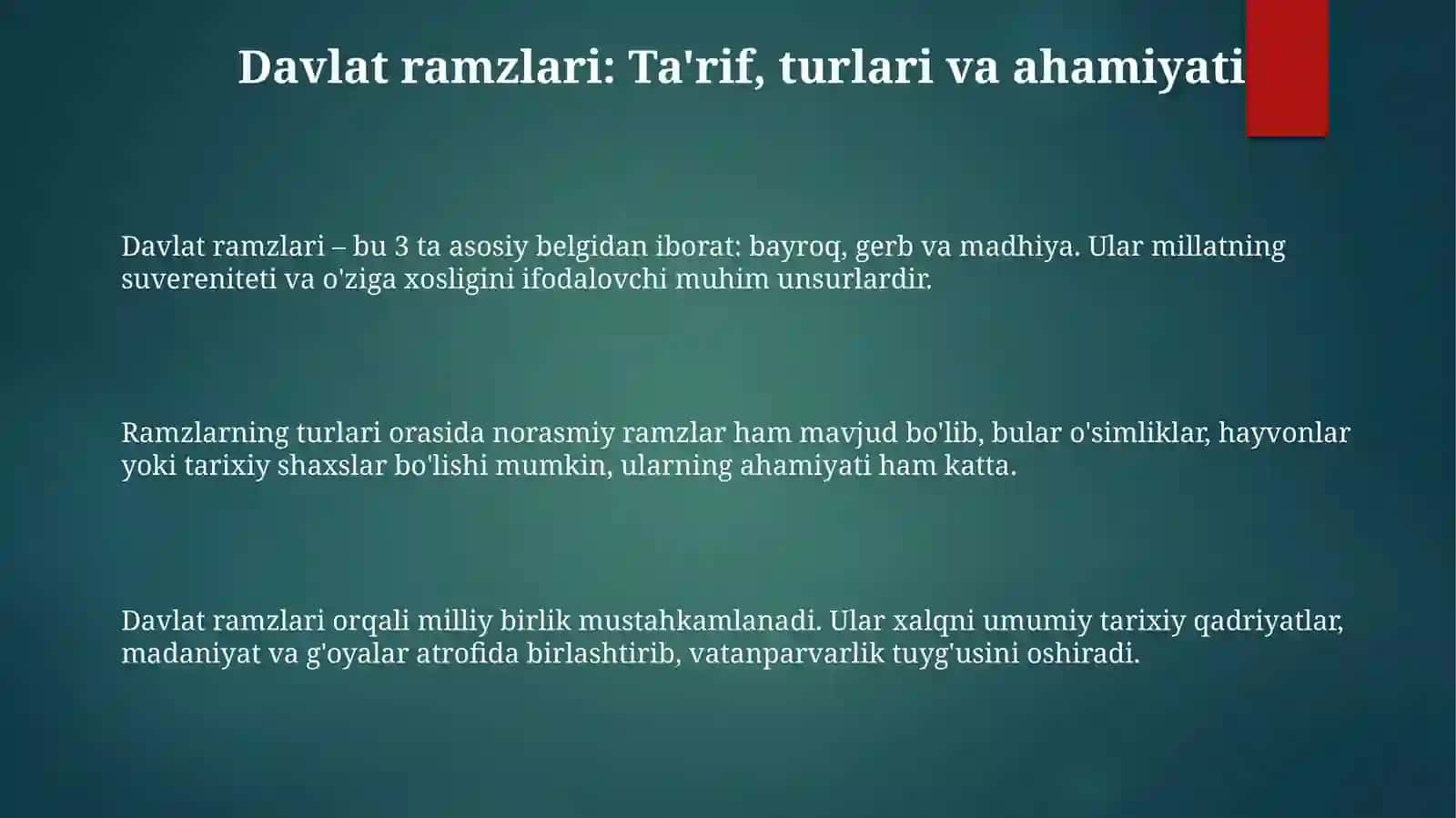 Davlat ramzlarining konstitutsiyaviy maqomi 3