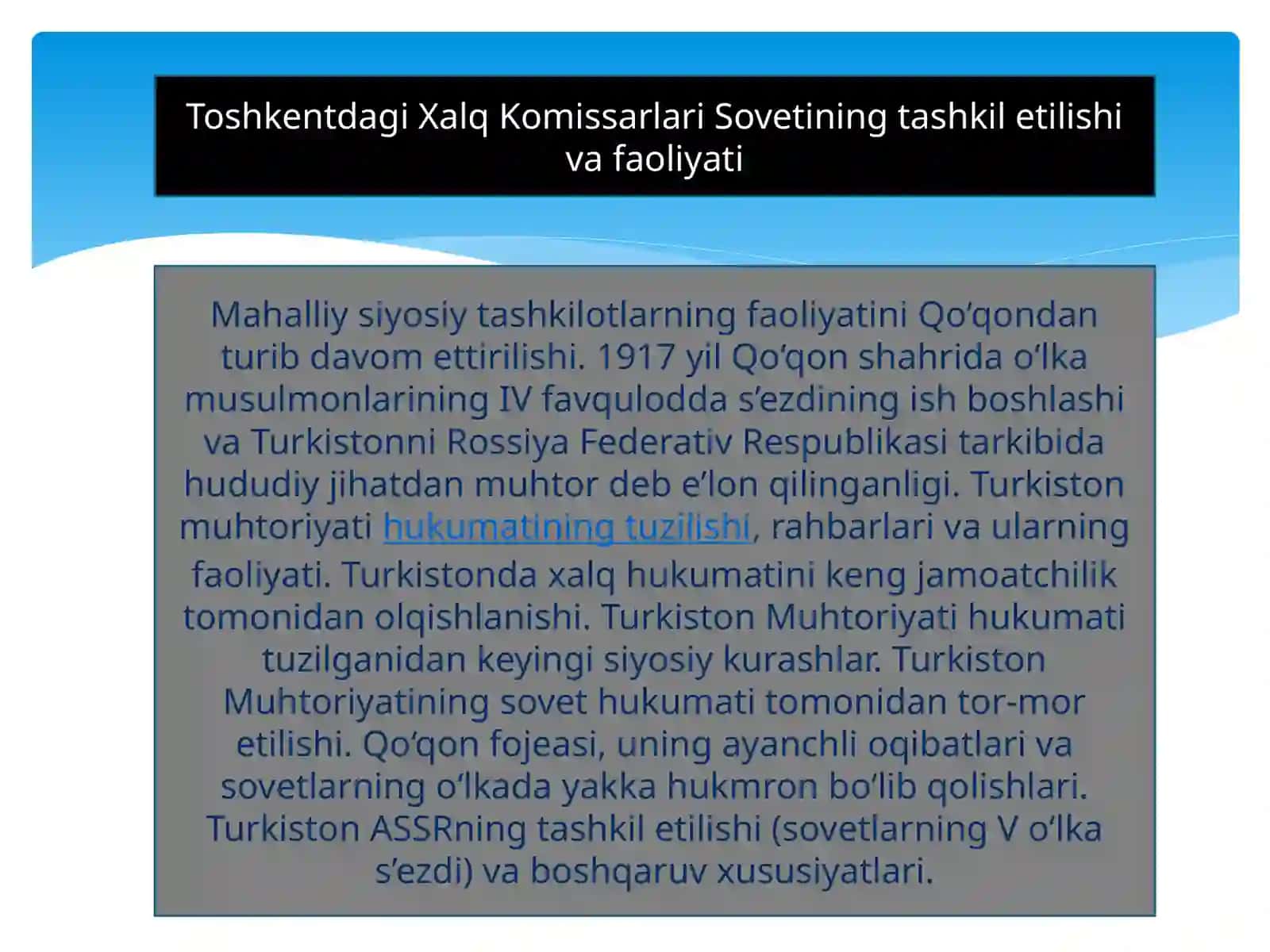 Ergashov Nodirning O’zbekiston tarixi fanidan tayyorlagan taqdimoti 3
