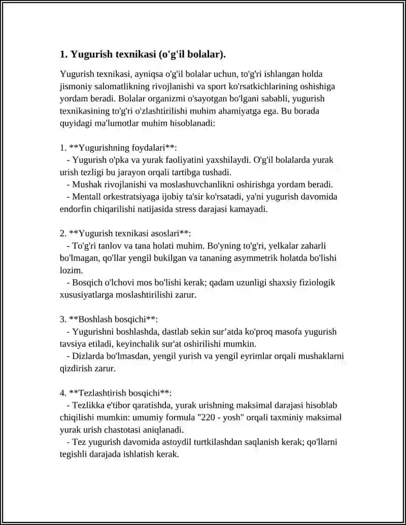 KROSS.-NAZORAT MEYORLARINI QABUL QILISH. 1000 M.GA (O'G'ILLAR), 500 M.GA (QIZLAR) YUGURISH. 3