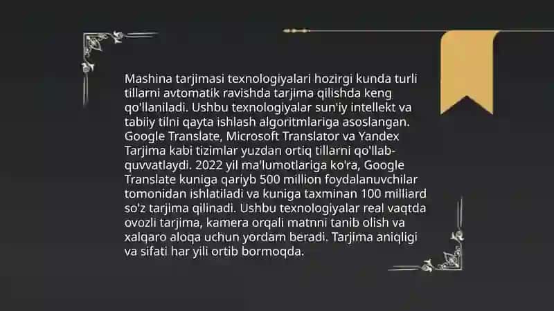 Mashina tarjimasi 3