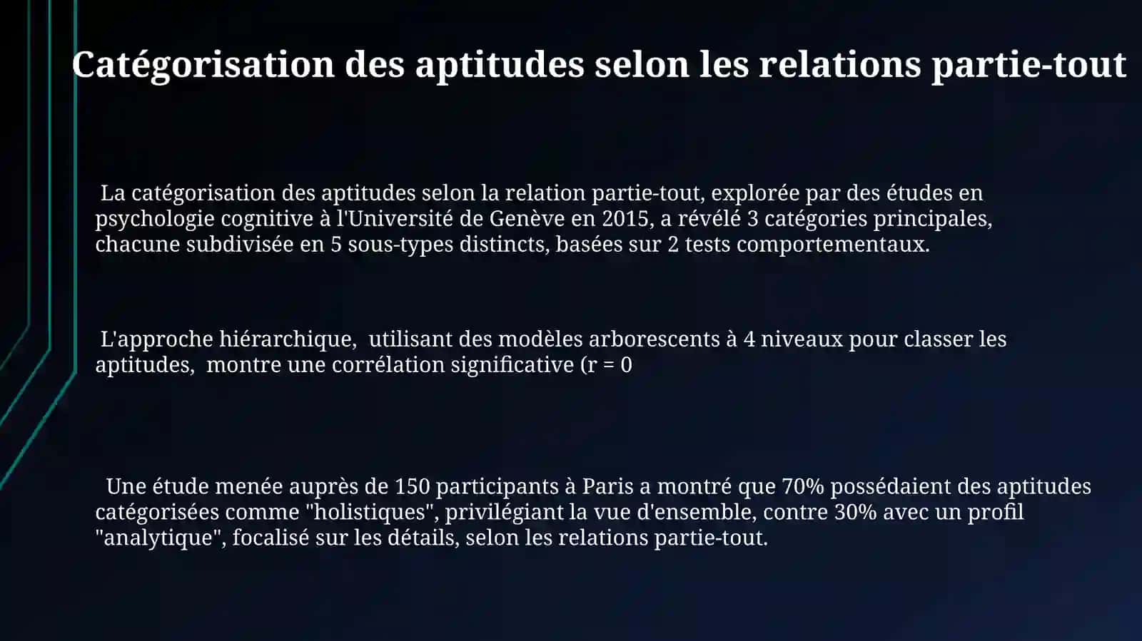 Catégoriser sous relation partie-tout: aptitudes ettypologies 3