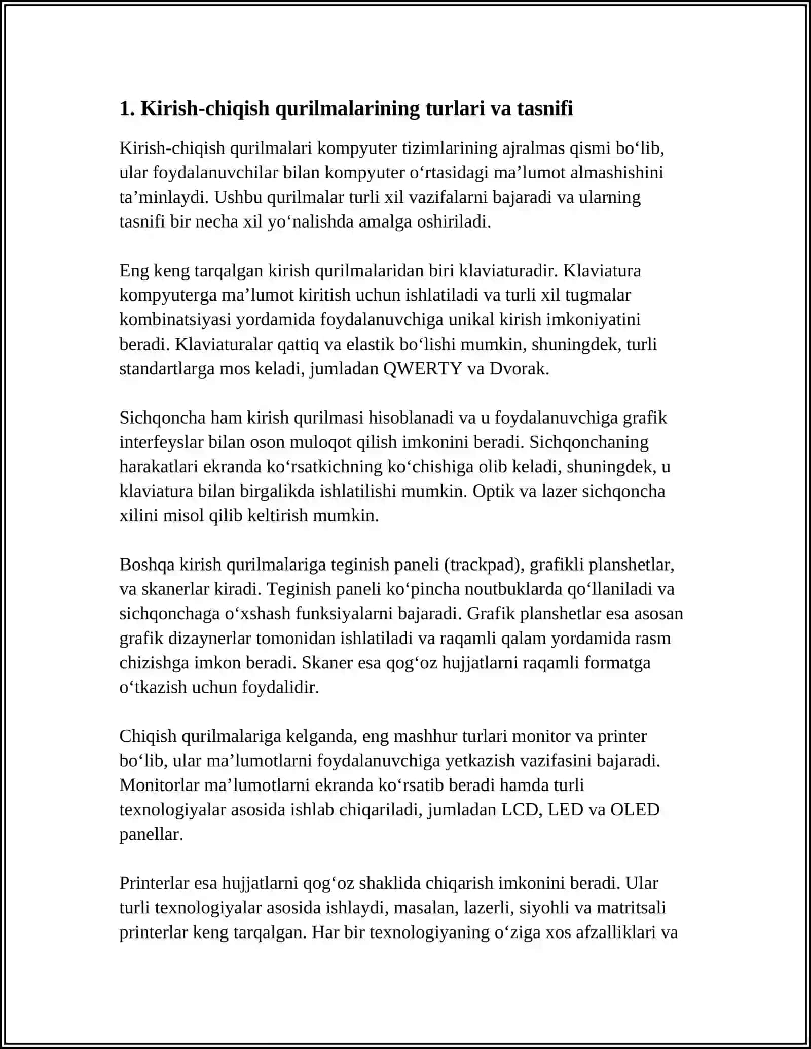 KIRISH-CHIQISH QURILMALARI VA ULARNING ISHLASH PRINSIPLARI 3