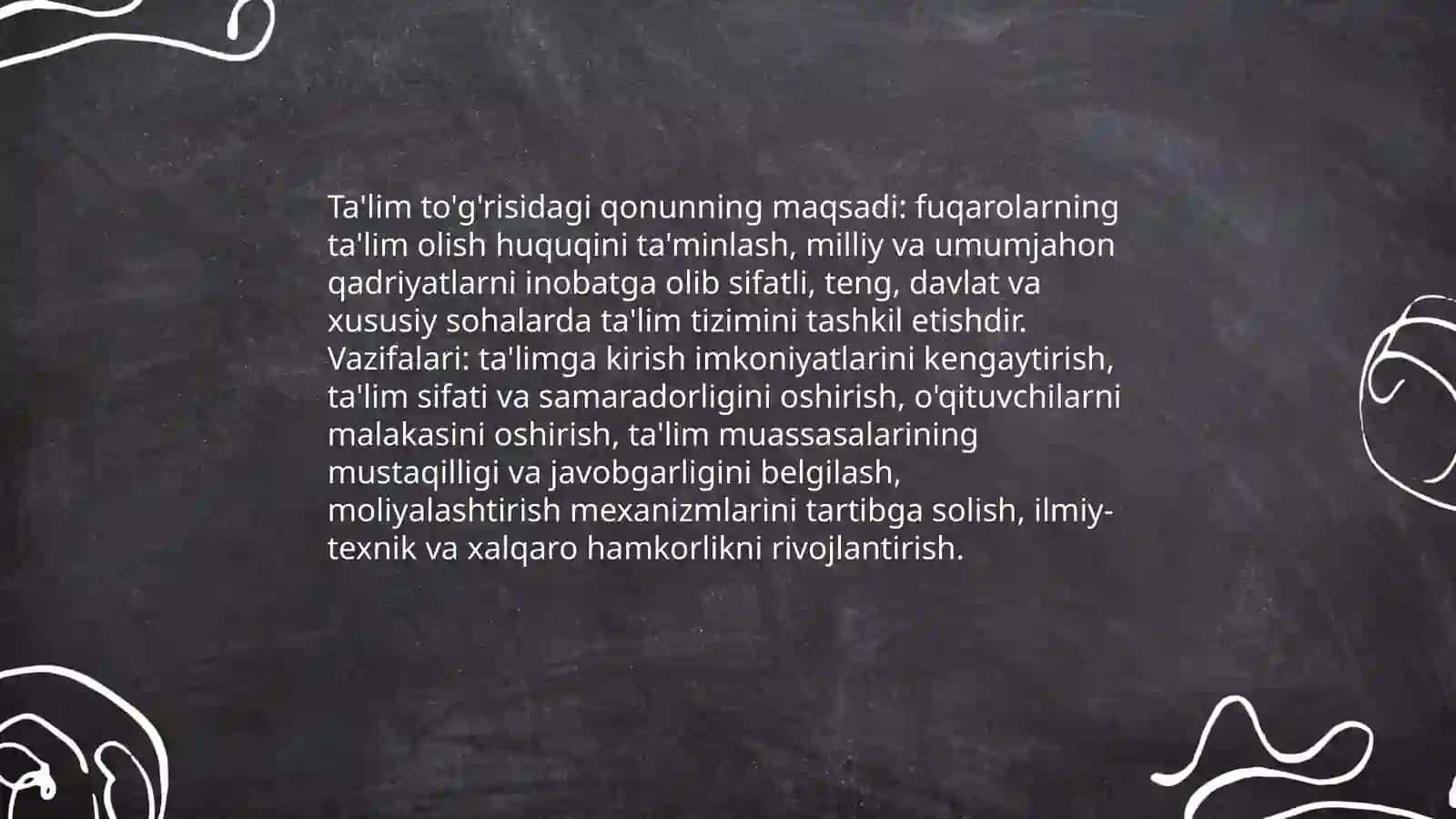 Ta'lim to'g'risida qonun 3