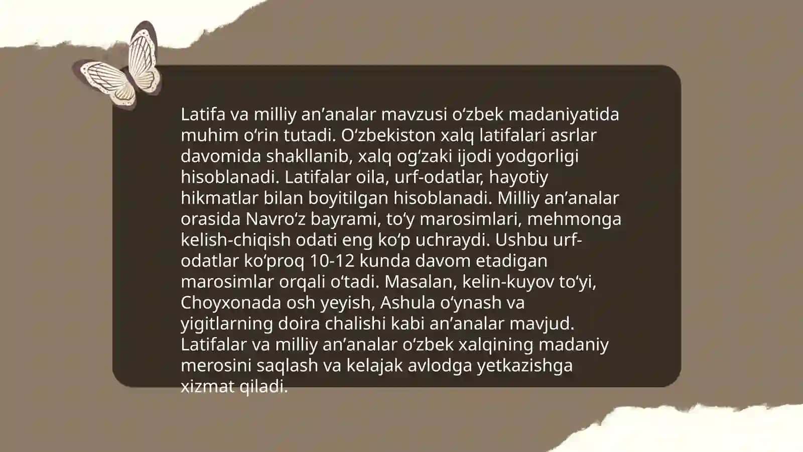 Latifa va milliy anʼanalar 3