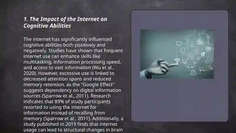 The Impact of the Internet on Cognitive Abilities 3