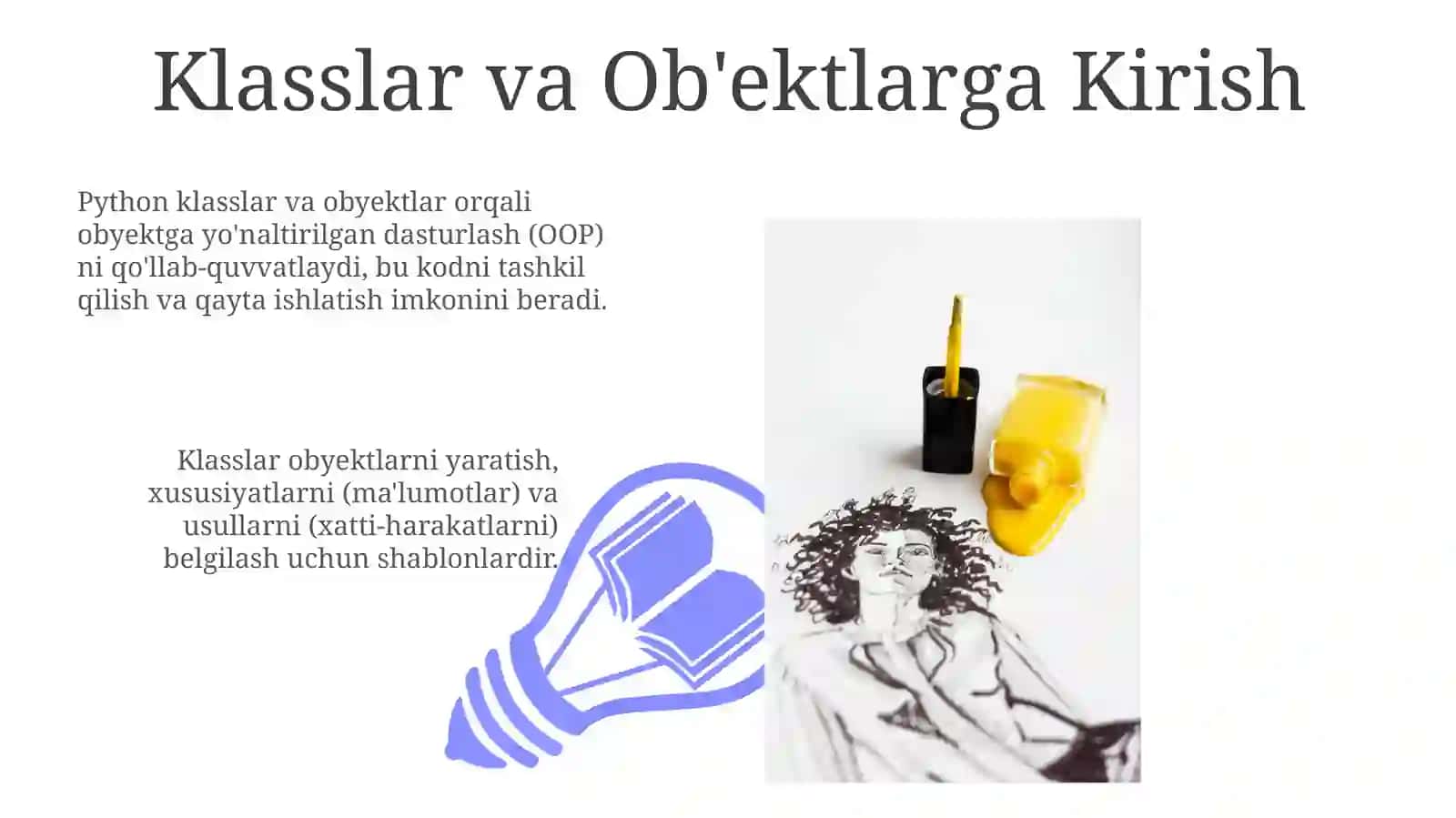 Python dasturlash tilida Sinflar va Ob'ektlar 3