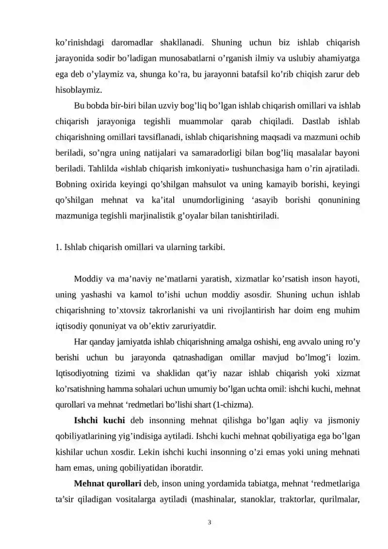 Ishlab chiqarish va uni bozor iqtisodiyoti sharoiti 3