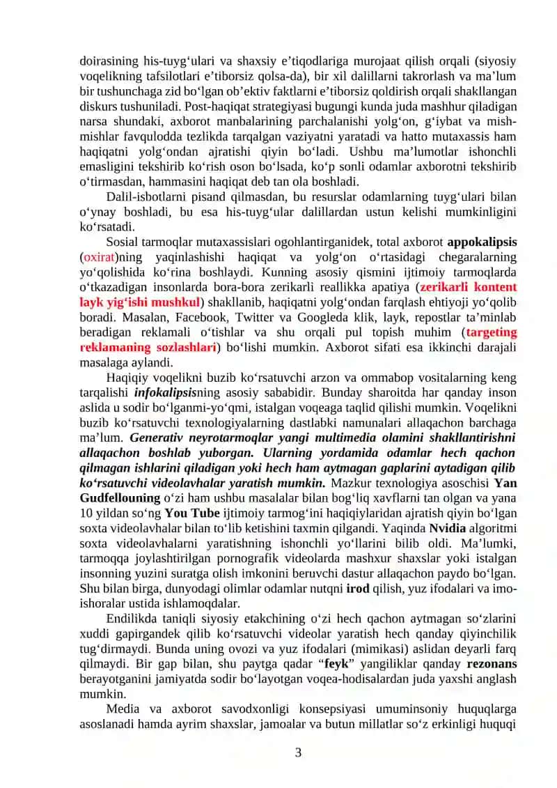 Media savodxonlik va axborot madaniyati evolyusiyasi 3