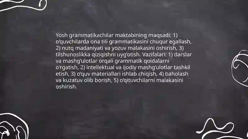 Yosh grammatikachilar maktabi 3