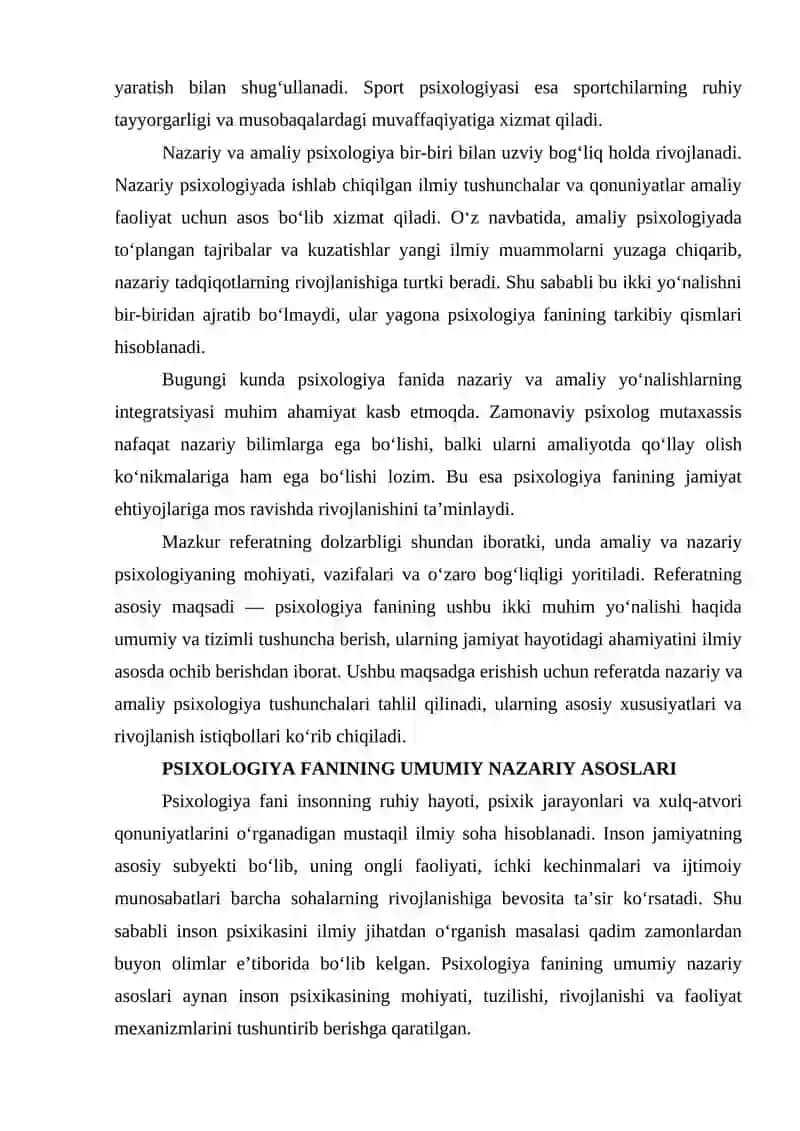 Amaliy va nazariy psixologiya haqida umumiy tushuncha 3