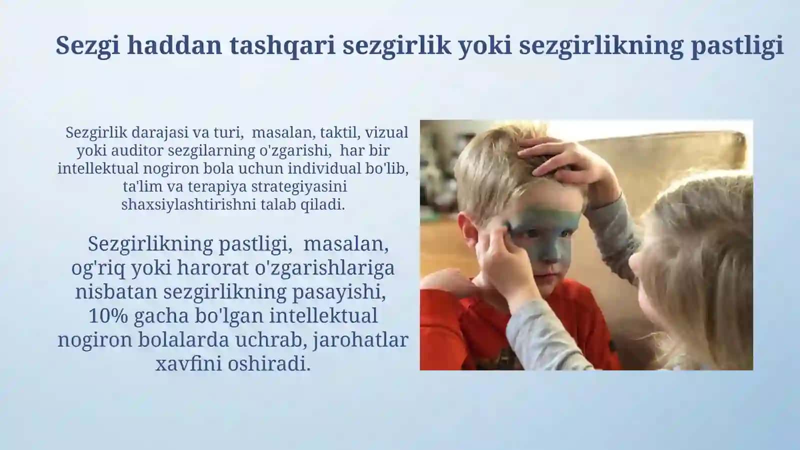 Sezgi rivojlanishi va terapiyasi 3