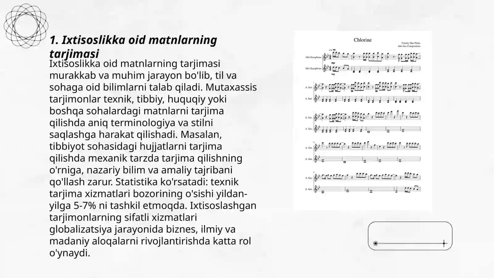 Ixtisoslikka oid matn tarjimasining muammmolari 3