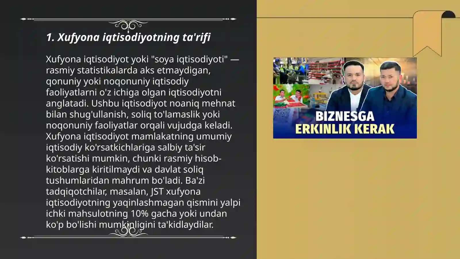 Xufyona iqtisodiyotni oʻlchashni makro usullari 3
