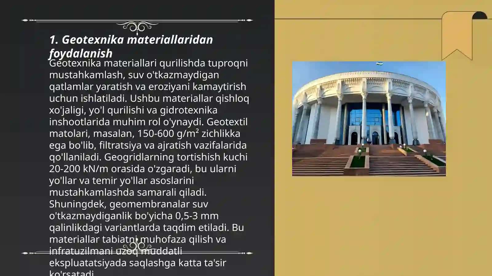 Geotexnika materiallaridan foydalanish 3