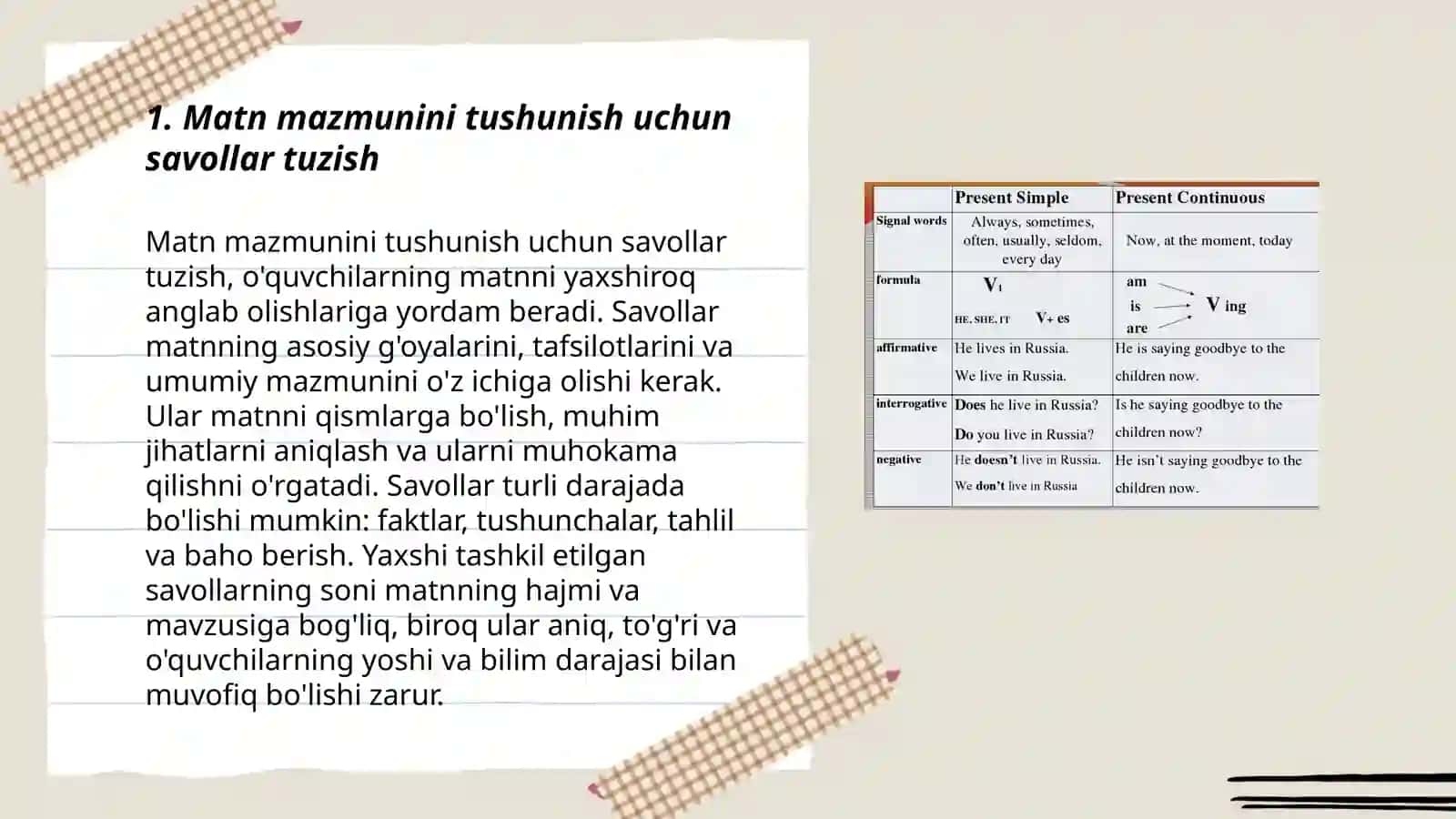 2-3-sinflarda namunaviy matnni qayta hikoyalash va bayon yozish uchun metodik tavsiyalar ishlab chiqish 3